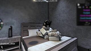 quietly banging a fan on the bed