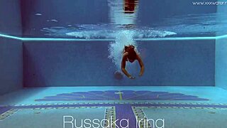 Petite Teen Irina Shows Tight Pussy Underwater!