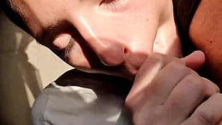 Public Pissing Teen Gives Risky Blowjob On Camping