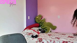 naughty neighbor gives guided handjob to exhibitionist friend