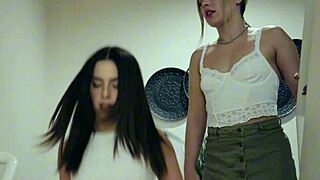 Petite Blonde Teen 18+ Lesbian Girl Uses Strap-On Toy To Fuck Roommate Anna Claire Clouds Chanel Camryn