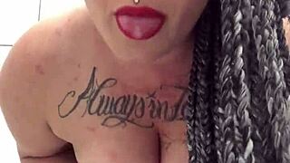 Curvy Latina Shows Off In The Shower!