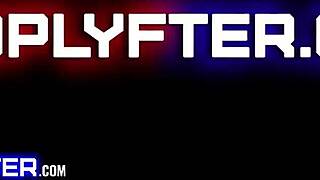 St. Patrick's police office mix-up leads to wild FFM blowjob and fingering