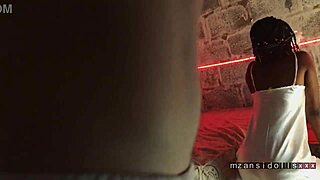 Ebony Babe Gives Hot Blow Job Fingering Pussy!