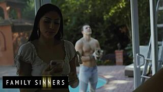 i found out my fiance is cheating so i sucked my stepbro's cock to forget