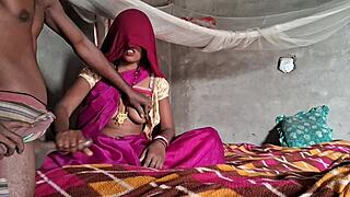 desi wife in pink sharee gets hard anal creampie from big cock. homemade interracial doggystyle fucking includes deepthroat and fingering.