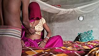 desi wife in pink sharee gets hard anal creampie from big cock. homemade interracial doggystyle fucking includes deepthroat and fingering.