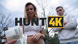 Shy babe picked up for public sex