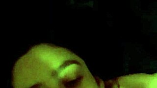 she's sucking on that monster cock like a pro