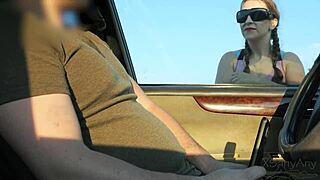 stranger caught me jerkin off in car park and gave amazin blowjob