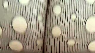 mature blonde seduces with lingerie in homemade scene.