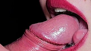 Mature wife swallows husband's monster cock cum in mouth