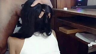 Neighbor fills my pussy with cum after ripping clothes