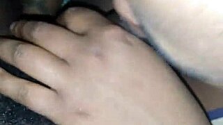 she strokes my black dick with spit