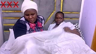 Intense Threesome with Ebony in Dorm