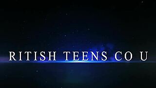 hot british teen gets spitroasted with blowbang and cum on tits