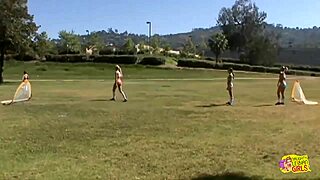 Sporty Chicks Have Lustful Lesbian Group Sex After Practicing