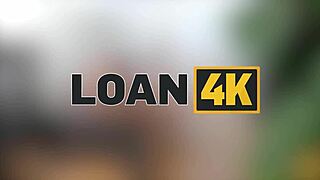 Loan4k family couple came to get a loan and wife decided to fuck with a manager right there