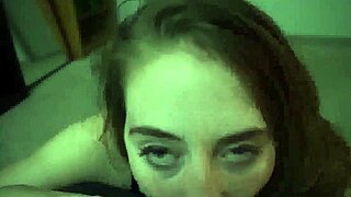 Playful girl suck my dick and give a facial cumshot