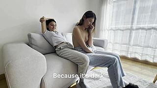 My neighbor's adult stepdaughter, I want to fuck her now! Muff diving lesbian