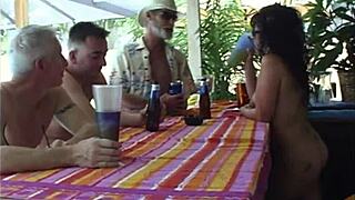 in the trailer park bar, dixie was the ultimate slut getting gangbanged