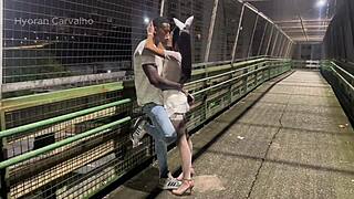 complete video of an event in a busy avenue almost getting caught