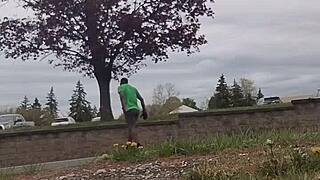 Taking An Exercise Routine I Learned Indoors And Privately Practicing It Outdoors 3