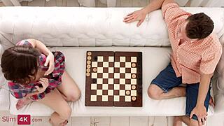 sofy torn - hardcore after winning a game of checkers!