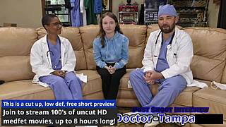 Dr tampa - commissary cash - serena morgan in a roleplay scene with latex, handcuffs, and humiliation