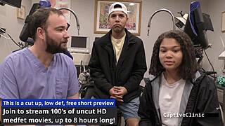 Michelle Anderson in Fema camps, spreading pussy with dildo humiliation backstage