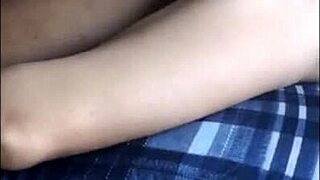 cuckold asian wife smashing with monster cock, husband watches her ride and missionary