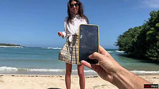 I asked a stranger for a beach photo, he fucked me in the hotel and came on my face.