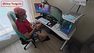 maid whore obeys boss's son in roleplay blowjob gone wrong