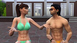 Watch the Bodybuilder Fuck the Ebony Teen Hard with Monster Cock!