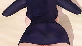 Why is she posing nude on the beach with her big ass?