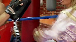 Boxing Coach Drills My Wet Cunt In The Fight Ring