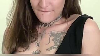 sarafina shows off her beautiful brunette body in a sexy bedroom photoshoot