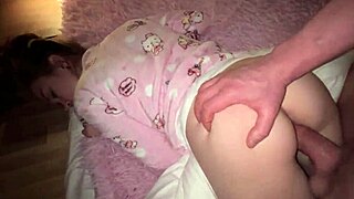 Step sister shares brothers bed, but is she teasing with big tits or something more provocative?