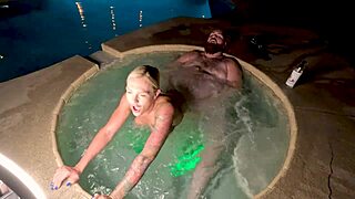 Enjoying A Hot Tub Session With Blonde Wife Deliah Grace From WCA Productions