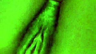 Horny black model gets gagged and handcuffed while riding dick and glass dildo.