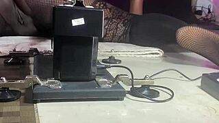 Pussy Machine Operator Squirts With Huge Toys