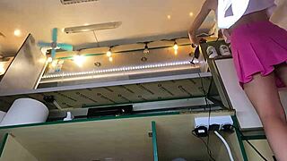 18 Yo Hot Bitch Working With No Bra And Panties