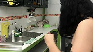 Hermanastro fucks me hard all over the house now that we're alone