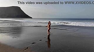 stepmom invites stepson for a nude beach photoshoot adventure
