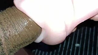 Sexy close-up quickie on desk with uncensored action