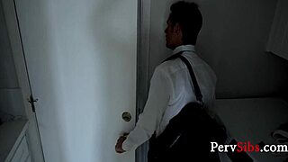 Step dad got blindfolded and fucked as present by teen 18+s.