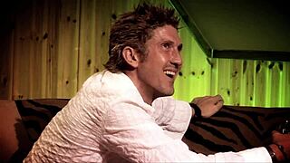 Jodi James enjoys a threesome fuck ending in double facial