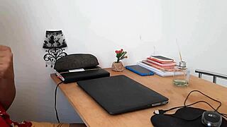 I watched that mature woman have anal sex with the computer technician.