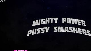 Bianca Bangs, Khloe Kingsley & Laney Grey Smash Pussies With Monster Cocks