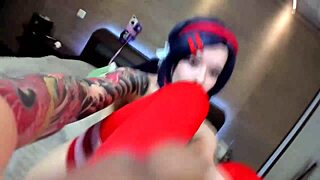 i watch her fuck herself with a huge dildo